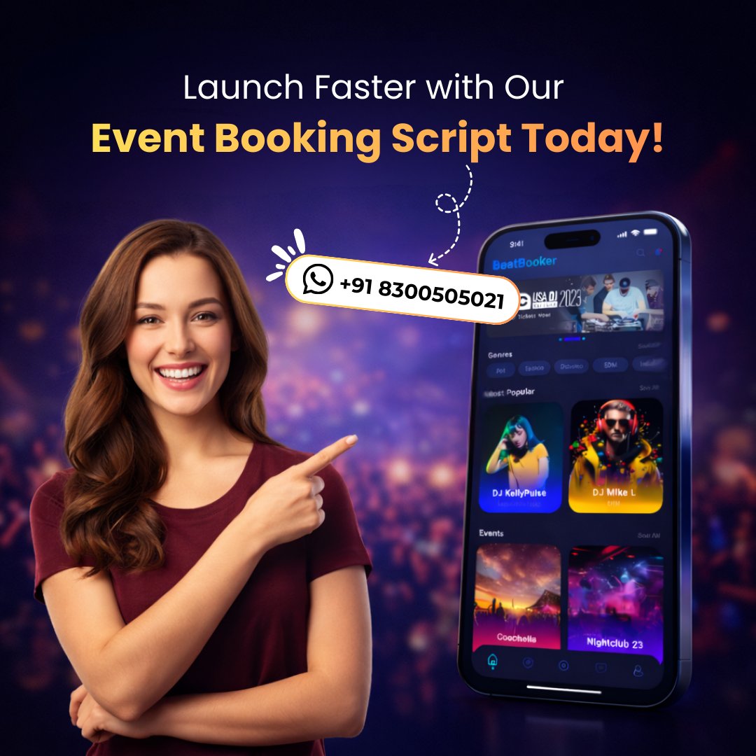 migrateshop's tweet image. 🎟️ Launch your own event booking platform and start selling tickets online with a powerful Event Booking Script. Build, manage, and grow your event business effortlessly!

Visit - migrateshop.com/event-booking-…

#EventBooking #EventBookingScript #TicketBooking #EventManagement
