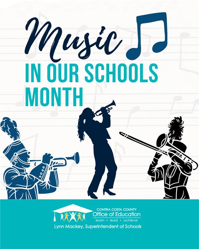 CoCoSchools's tweet photo. March is Music in Our Schools Month! Music builds confidence, academic skills, and creativity. #MusicInOurSchoolsMonth #CCCOE https://t.co/t17C06y9dt