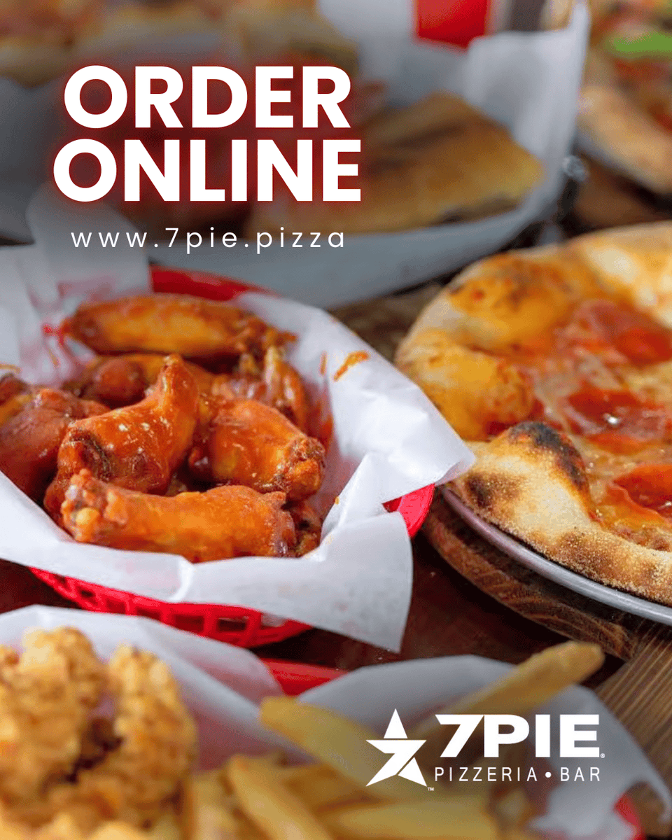 Got plans? We've got pizza (and then some). 🍕

Order online and have your favorites hot and ready for pickup or delivery — straight from our oven to your table. 🔥

Easy. Fast. Delicious.

#7Pie #DahlonegaEats #PizzaNight #OrderOnline