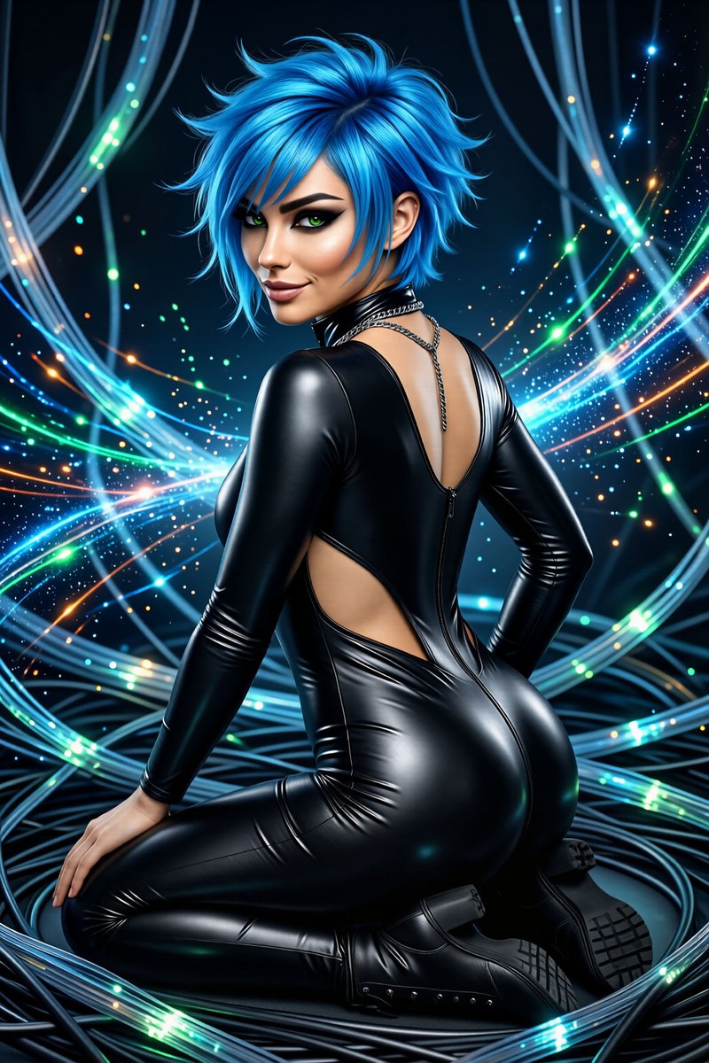 CathryneDelamor's tweet image. deviantart.com/cathrynedelamo… #findom #artinmotion #backless #blackclothing #bluehair