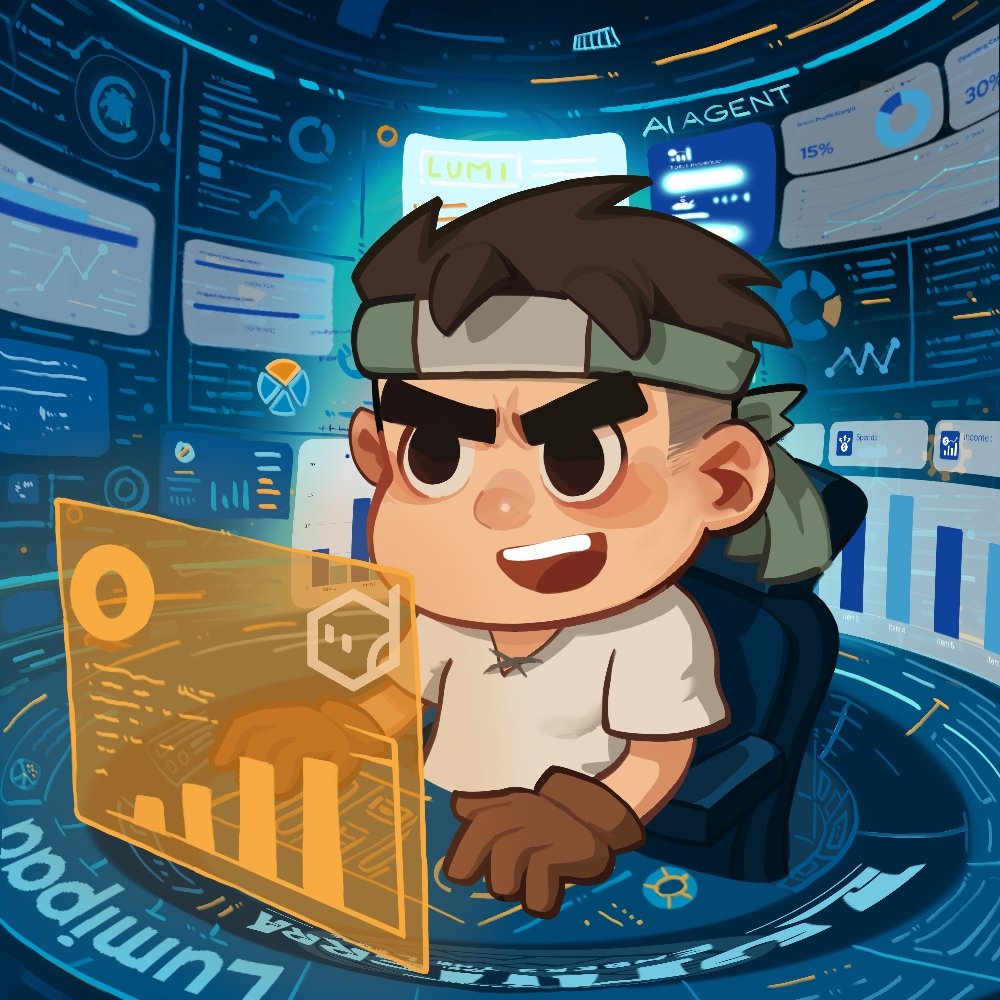 In <a href="/LumiterraGame/">Lumiterra (mainnet arc)</a>, the best players don't grind 24/7.

They build systems that grind for them.

A Lumipad agent:
→ Learns your playstyle
→ Optimizes farming routes
→ Executes battles
→ Improves with every run

You play once to train it.
Then it plays to earn for you.

The