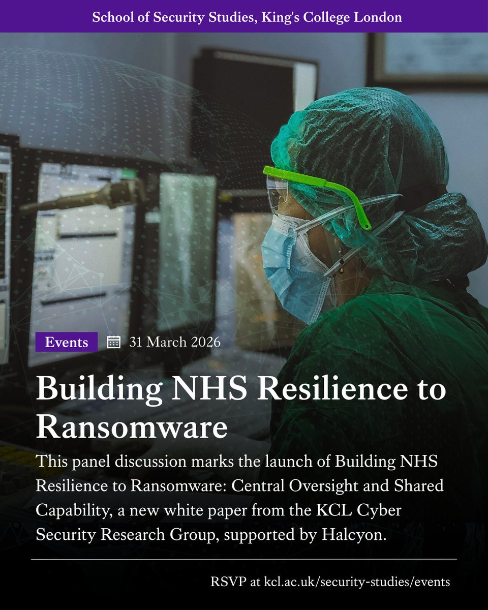 King's Security Studies tweet media