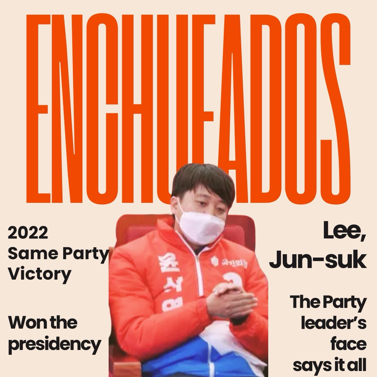 OnlyYoonAgain99's tweet photo. “Won the presidency" vs "The Party leader's face"
Anyone else find this reaction strange?
Does this look like the face of a winner? or someone who lost something?
#Enchufados #Leejunsuk #RINO #FakeConservatives https://t.co/Y6TBwDVhuD