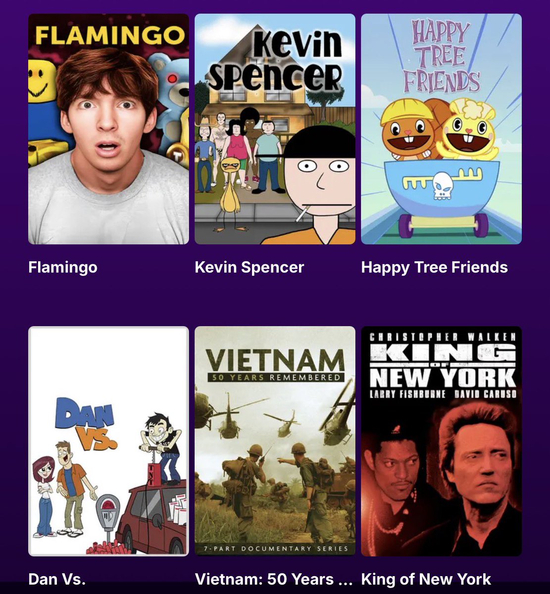 Tubi jus got anything