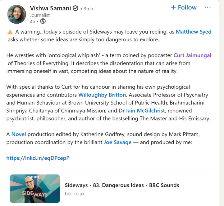 Curt Jaimungal tweet media