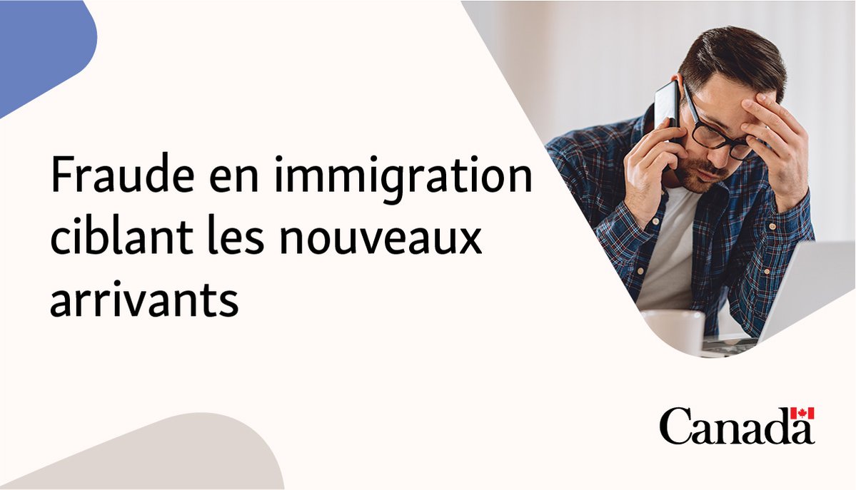 Alerte escroquerie ⚠️ IRCC ne vous contactera jamais pour confirmer vos infos ni exiger des frais ou amendes sous prétexte d’éviter l’expulsion. Protégez-vous et découvrez les mesures à prendre si vous êtes ciblé: bit.ly/4rlfTSf 
<a href="/antifraudecan/">Centre antifraude du Canada</a> 
#MPF2026