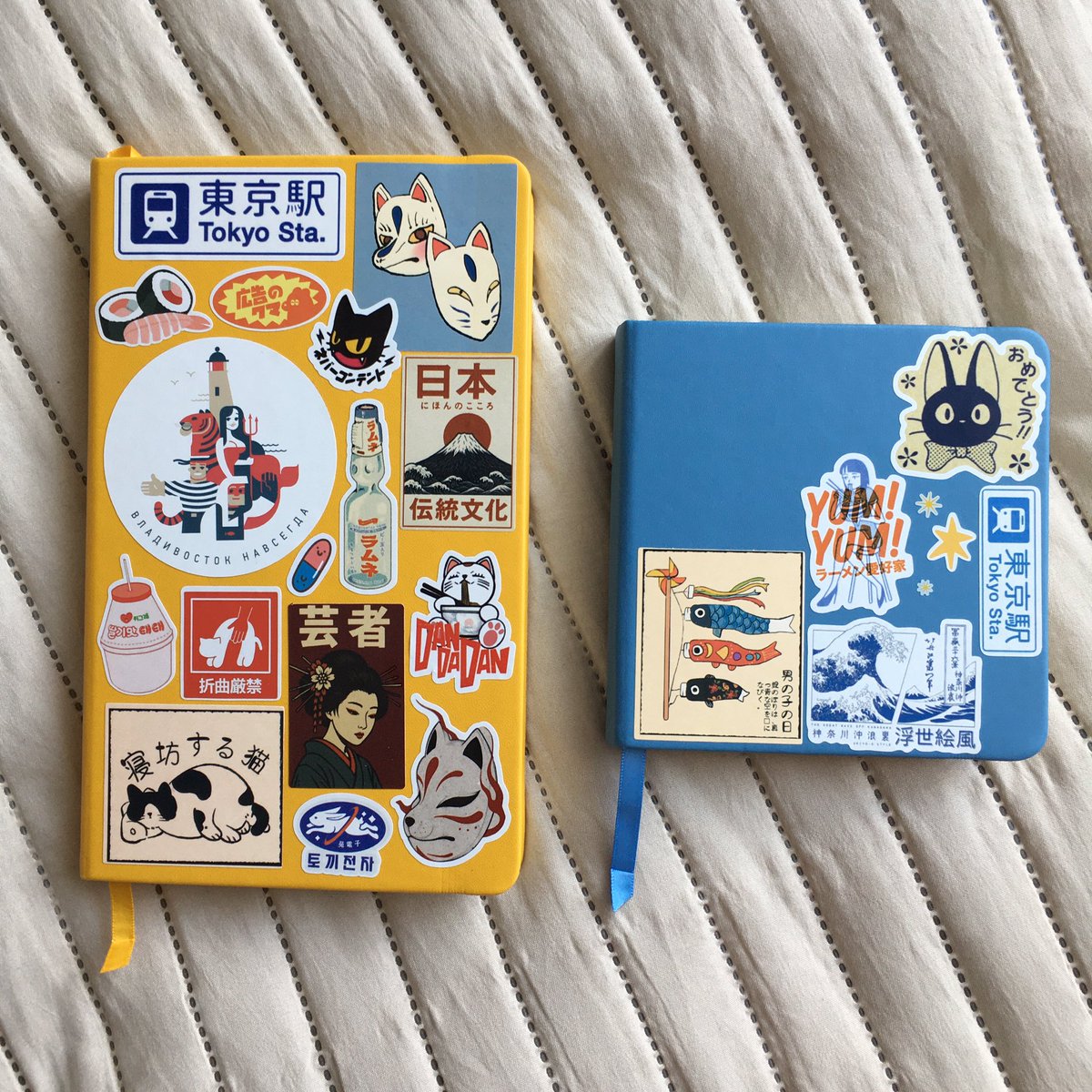 вдохновилась картинками в пинтересте и впервые жоска заклеила скетчбуки