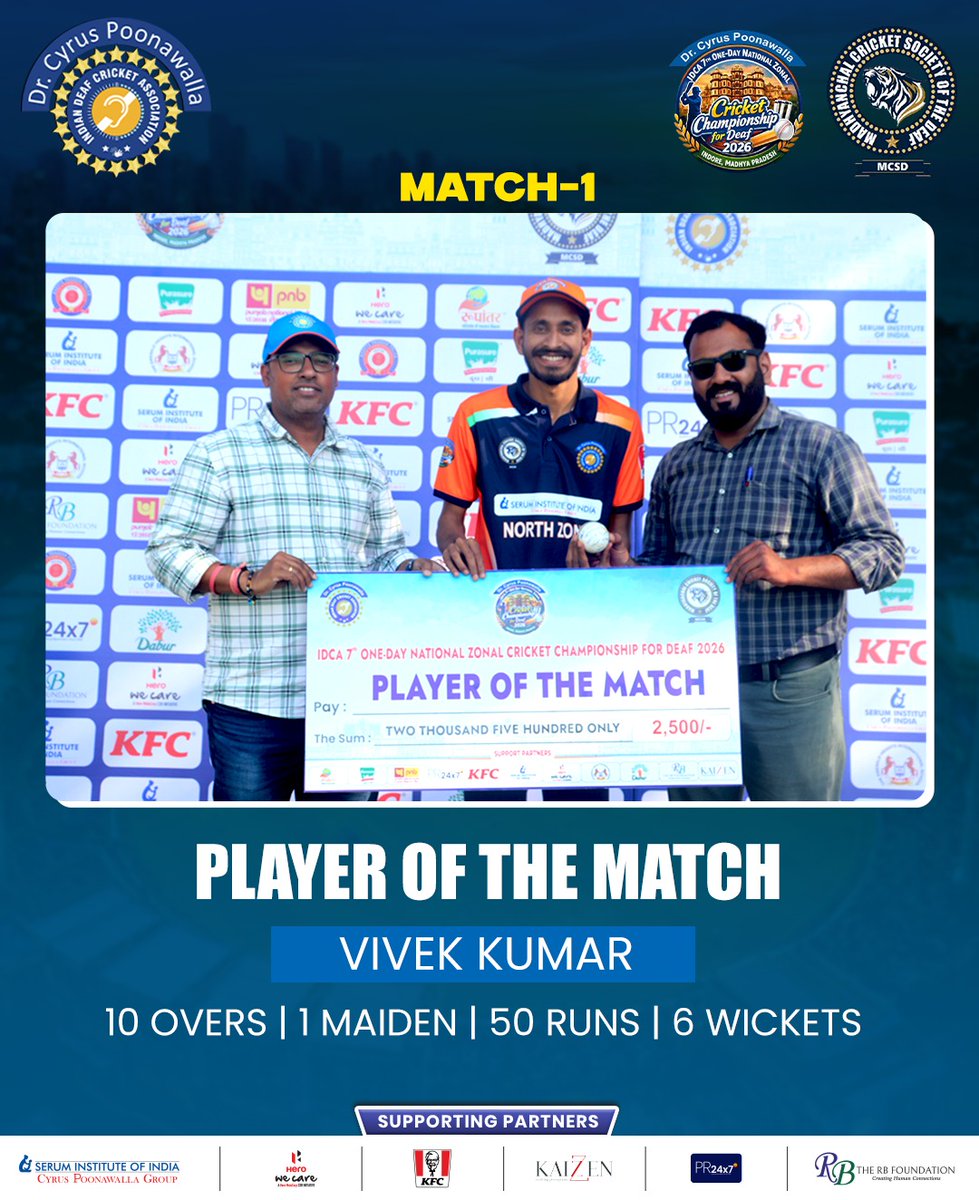 INDIAN DEAF CRICKET ASSOCIATION (IDCA)🇮🇳 tweet media