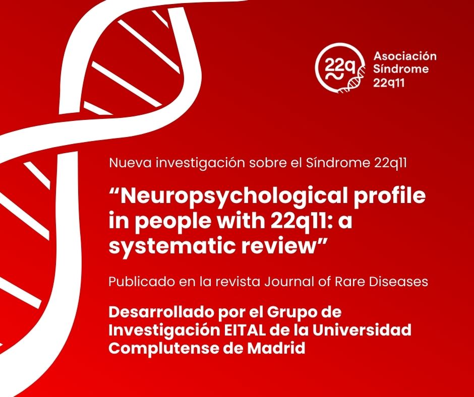 22q_es's tweet photo. El pasado 5 de marzo se publicó el artículo “Neuropsychological profile in people with 22q11: a systematic review” en la revista Journal of Rare Diseases 🔬 desarrollado por el Grupo de Investigación #EITAL de la @unicomplutense 🧬 Artículo completo 👉 https://t.co/aYRXRN5xdv ✔️ https://t.co/bH2w9njdLK