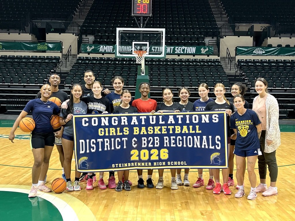 gshswarriors's tweet photo. Good luck to our Steinbrenner Warriors! 🏀 Girls Basketball in the State Semifinals this Thursday, 3/12 in Jacksonville — let’s bring the energy! 💙💪 #GoWarriors #StateSemis https://t.co/ytPCO7VOLD