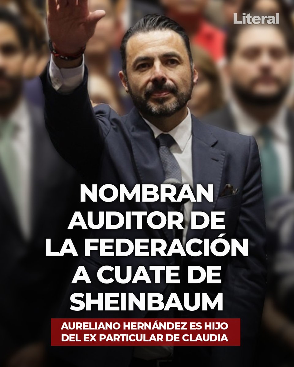 NOMBRAN AUDITOR DE LA FEDERACIÓN A CUATE DE SHEINBAUM 

Aureliano Hernández Palacios Cardel es hijo de su ex Secretario Particular cuando <a href="/Claudiashein/">Claudia Sheinbaum Pardo</a> era Jefa de Gobierno 

El nuevo Auditor Superior de la Federación electo en la Cámara de Diputados es quien va a fiscalizar las