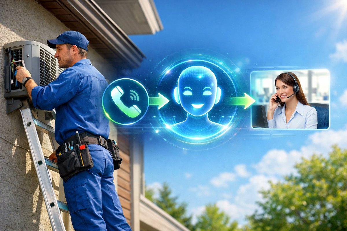StationBreakPro's tweet photo. On a ladder and phone rings? 🪜 Stop losing $1,000s in quotes! Our AI Receptionist handles calls 24/7 with live human transfer. 🚀

🔥 50% OFF setup + 2 months FREE!

Watch demos! Link in comments! 📈

#AI #SmallBiz #ServicePro #Technician #Growth https://t.co/jLJDICIzXs