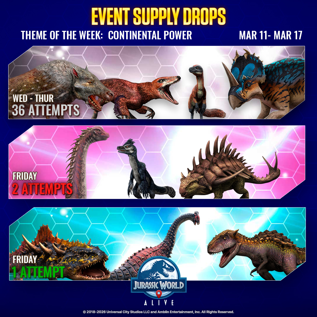 Jurassic World Alive tweet media