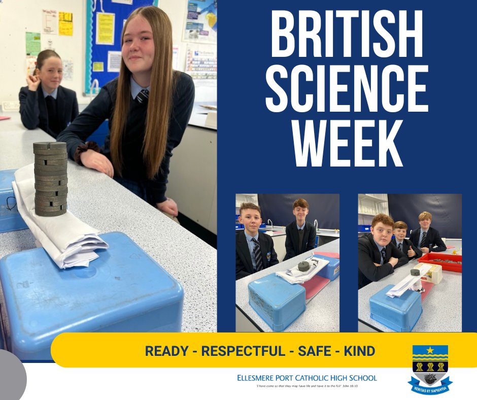 EPCH_School's tweet image. Year 9 celebrated British Science Week 🔬 by stepping up to the challenge of building a bridge using only a limited number of pieces of paper 📄🌉.

The winning team created a bridge strong enough to hold an incredible 1600g! 💪🏆

#TheEPCHSWay #britishscienceweek2026