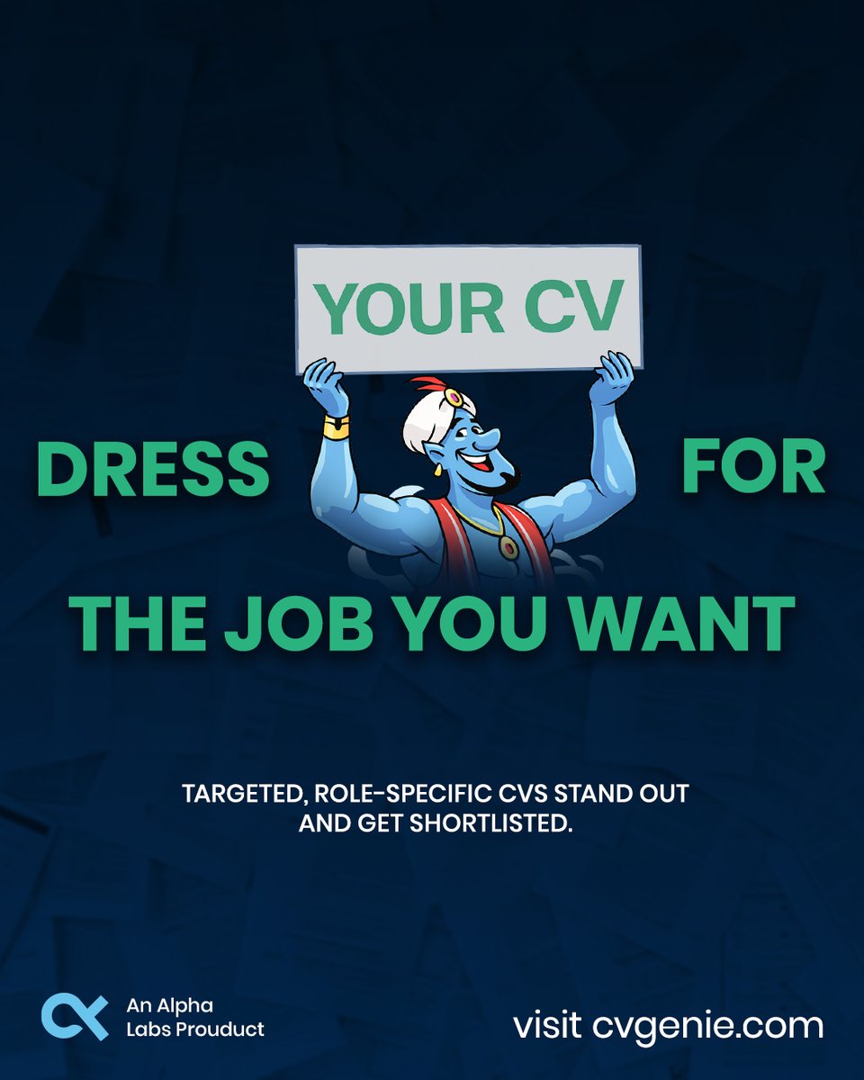 CV Genie tweet media