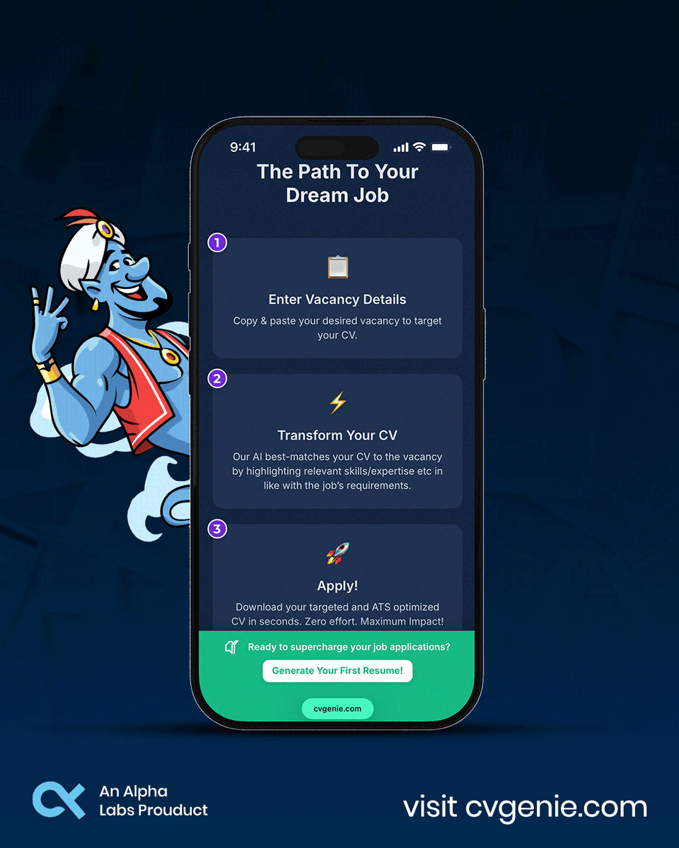 CV Genie tweet media