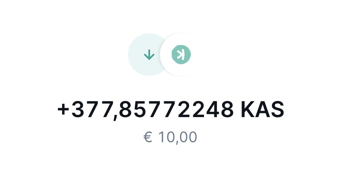 💚Day 6 of buying $KAS daily💚

Bought : $10 of $KAS

Total stack : 2,268 $KAS