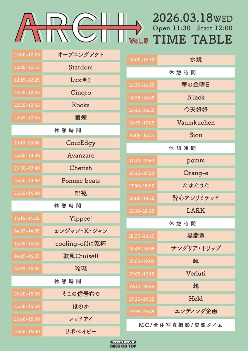 アカペラスタジオBASS ON TOP 高田馬場店 tweet media