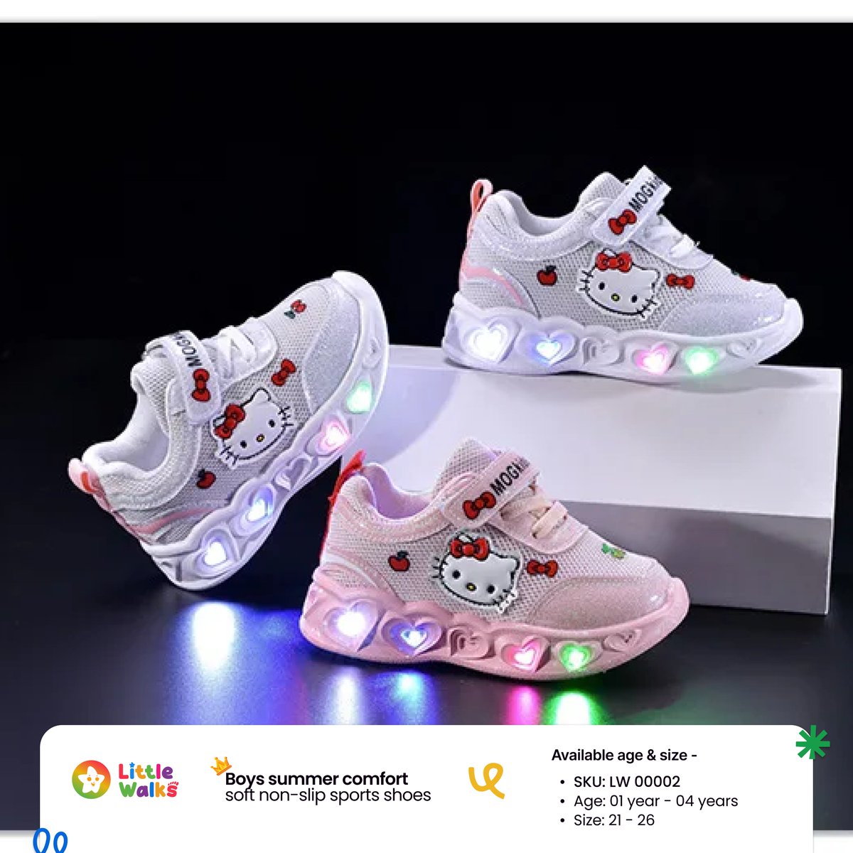 Littleswalk's tweet photo. 📷 আপনার বাচ্চার আরাম আমাদের অগ্রাধিকার।
Little Walks এ আমরা এমন LED Baby Shoes এবং Kids Lighting Shoes সংগ্রহ করি যা বাচ্চাদের পায়ের জন্য নিরাপদ এবং আরামদায়ক। https://t.co/qjq1ko2n8r