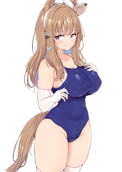 513日目 スク水のアーモンドアイ
