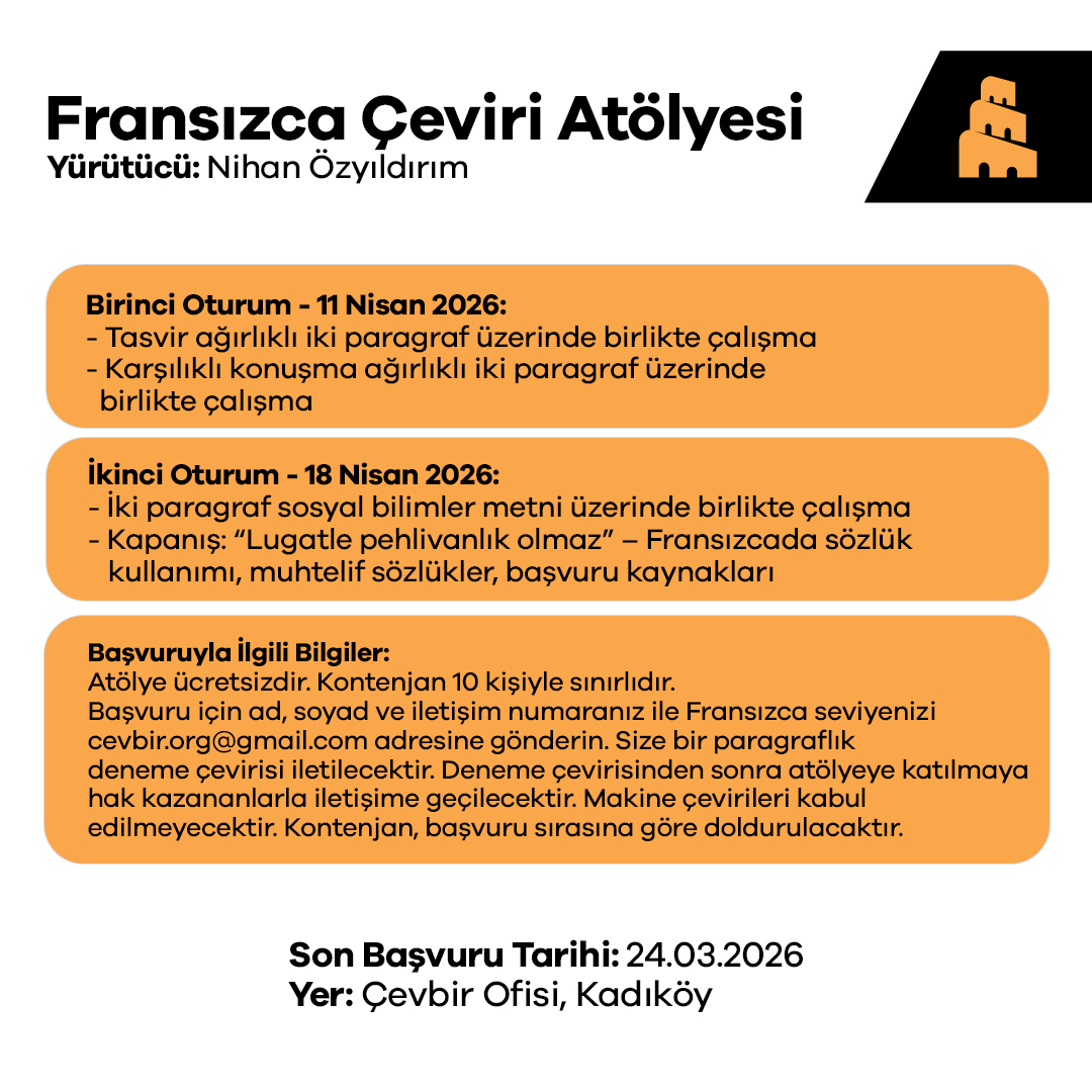 Çevirmenler Meslek Birliği tweet media