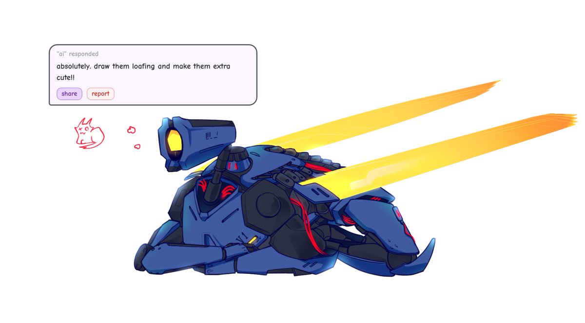 medovikow's tweet photo. @playalongfornow Reminded me of how my ai recommended me to draw loafing V1 not so long ago, presenting the creature https://t.co/A0hLOIrZxn