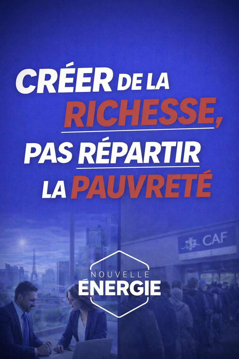Nouv_Energie's tweet photo. Une économie forte pour une société prospère.

Rejoignez @davidlisnard. Rejoignez le mouvement de ceux qui veulent s’en sortir : https://t.co/zQyErJmioh https://t.co/Z3Qy9ZgeT3