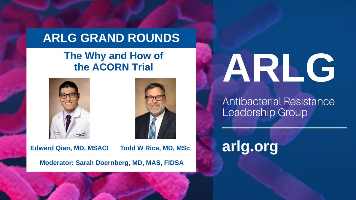 Antibacterial Resistance Leadership Group tweet media