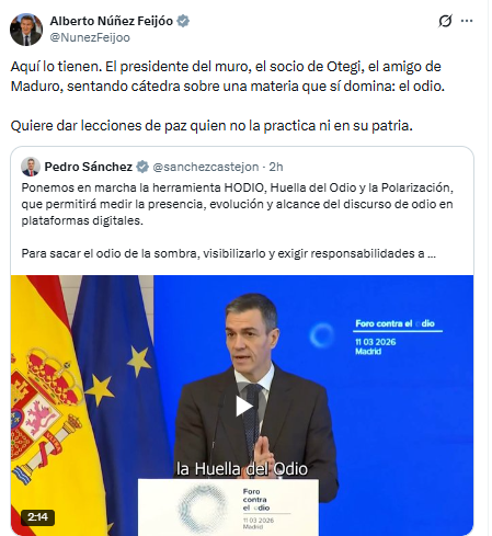 Un tuit lleno de mentiras y de odio para criticar una herramienta que lucha precisamente contra eso.

Lo has dejado claro.

Más amor y menos odio, Alberto.