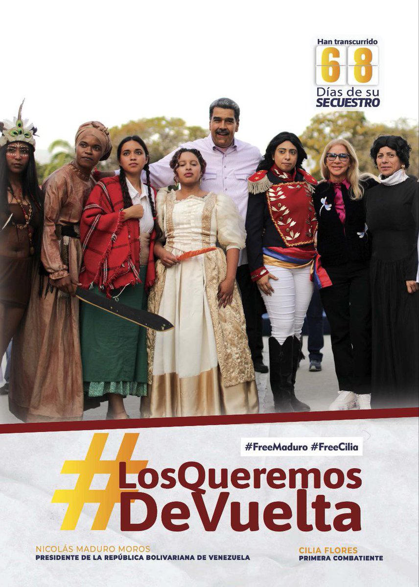 #LosQueremosDeVuelta #BringThemBack #FreeMaduro #FreeCilia 👉🏾✌🏾