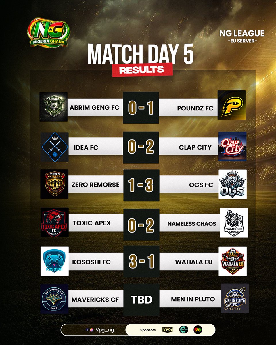 VPG NG (Europe League) tweet media