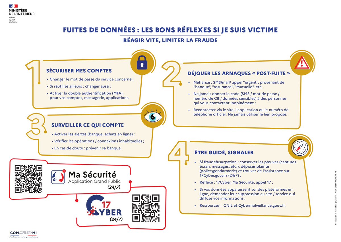 Forces cyber du ministère de l'Intérieur tweet media