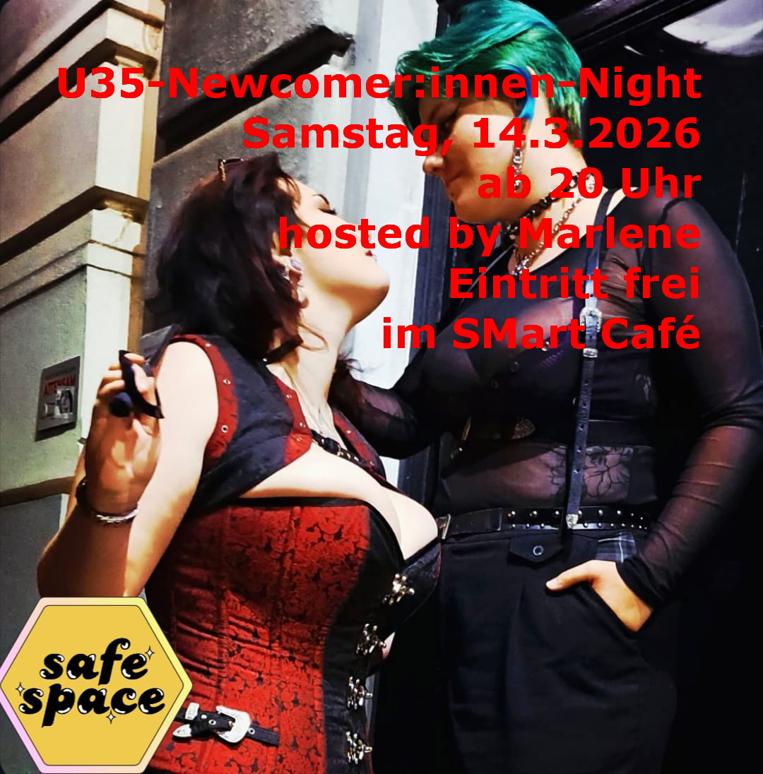 sklavevonrebeka's tweet photo. U35-Newcomer:innen-Night
Samstag, 14.3.2026
ab 20 Uhr
hosted by Marlene
@SMart_Cafe
#smartcafe #bdsm #fetish #fetisch #stammtisch #gruppe #newcomer #wien #vienna #kinky #kink #queer #neuling #munch #bdsmscene #bdsmszene https://t.co/EZkGdqM5Iz