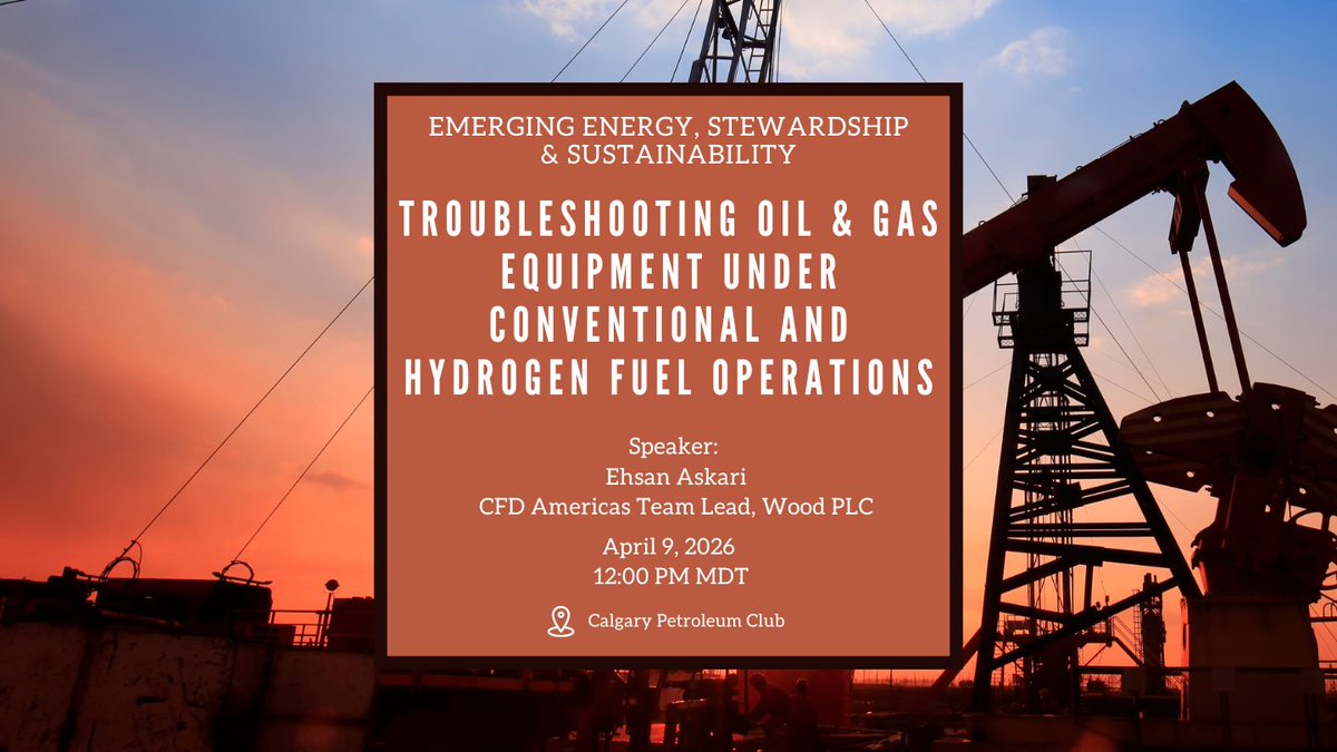 specalgary's tweet image. 📣Join our EES&amp;amp;S talk on Apr 9!

This work shows a systematic #troubleshooting methodology applied to typical #oilandgas equipment and shares an effective framework that manages the transition to low-carbon #energy systems.

Register today! ➡ specalgary.com/product-page/t…

#SPECalgary
