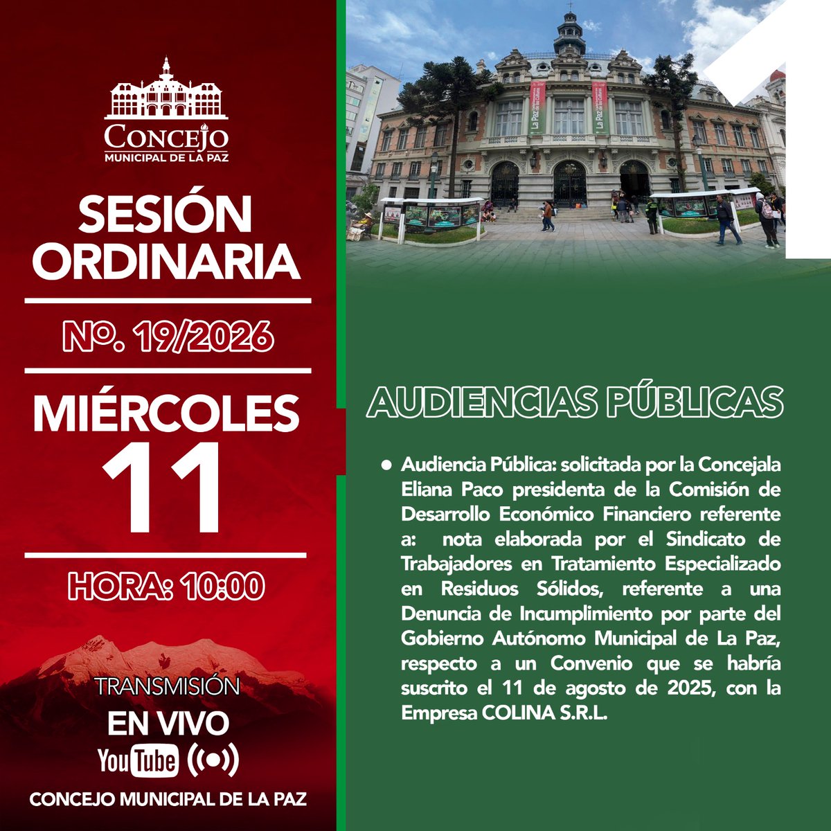 Concejo Municipal de La Paz tweet media