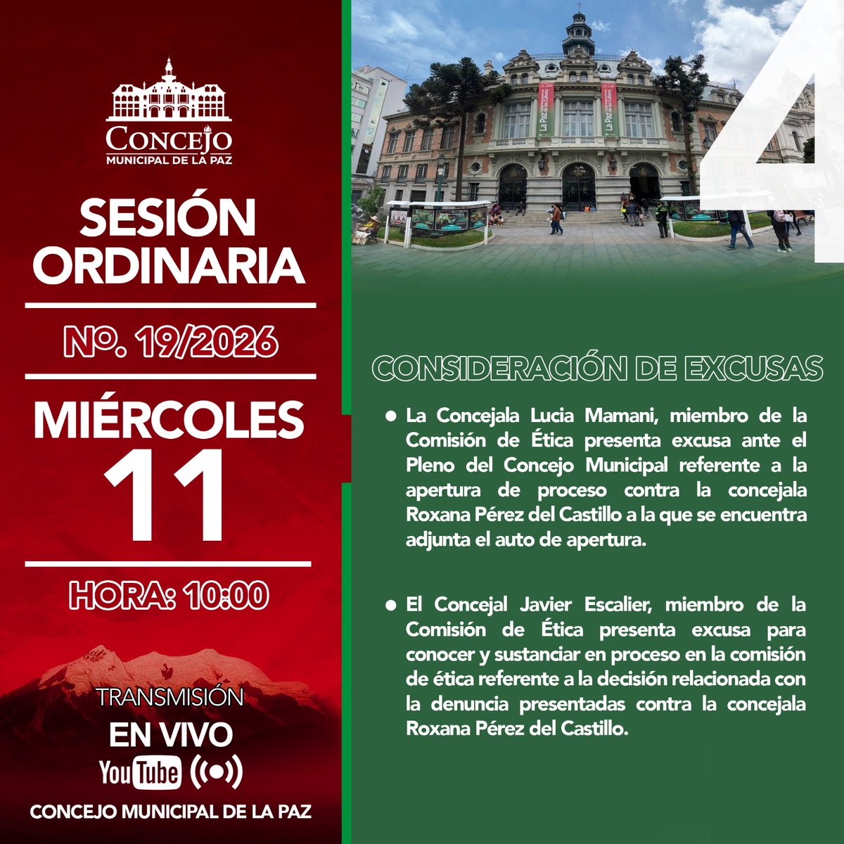 Concejo Municipal de La Paz tweet media