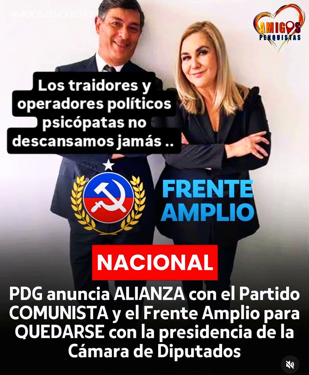 GerardoAst83515's tweet photo. Cárcel para los traidores a Chile !!

Parisi y la abuela Jiles son TERORISTAS o operadores políticos !!

❌🇺🇳🏳️‍⚧️🏳️‍🌈❎🚨🚨🚨 https://t.co/5N0vHLQ1mF