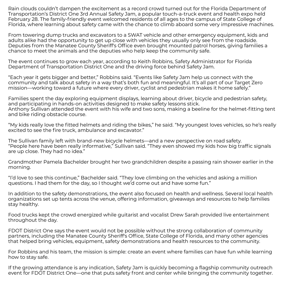 FDOT District 1 tweet media