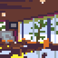カフェ 
#10分ドット #pixelart