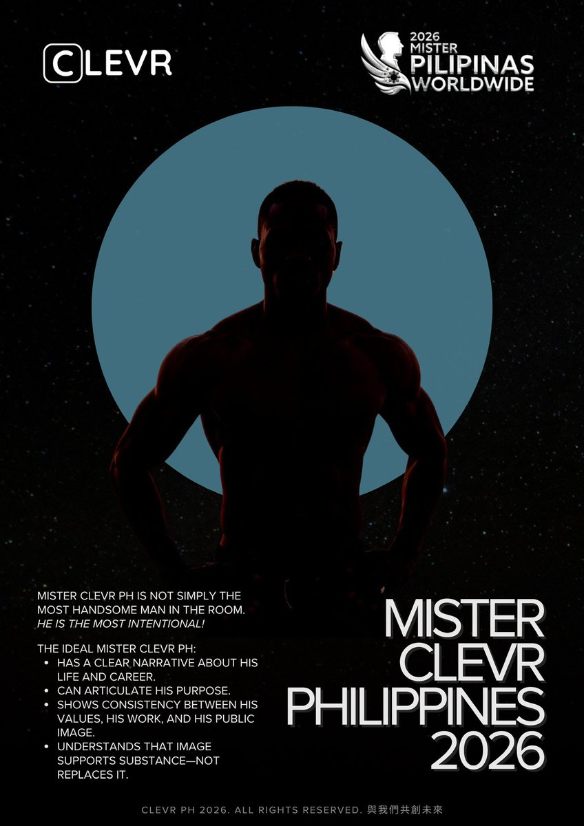 ClevrPH's tweet photo. Mister Pilipinas Worldwide (MPW) has officially partnered with CLEVR PH, designating us as the “Official Skills Development Partner” for this year’s pageant season.

#CYourFuture #MisterPilipinasWorldwide https://t.co/QZ7Y7Y8sUX