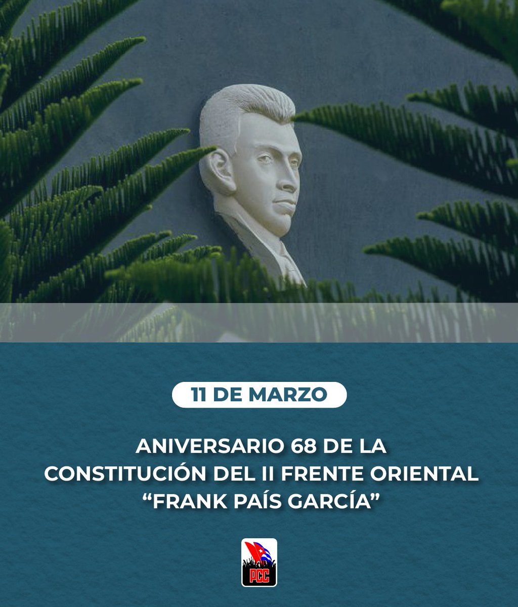 Dirigido por el hoy General de Ejército Raúl Castro Ruz, el II Frente Oriental "Frank País" realizó un notable aporte a la derrota de la tiranía batistiana; también, a decir del Comandante en Jefe, fue un modelo de organización.

#CubaViveEnSuHistoria