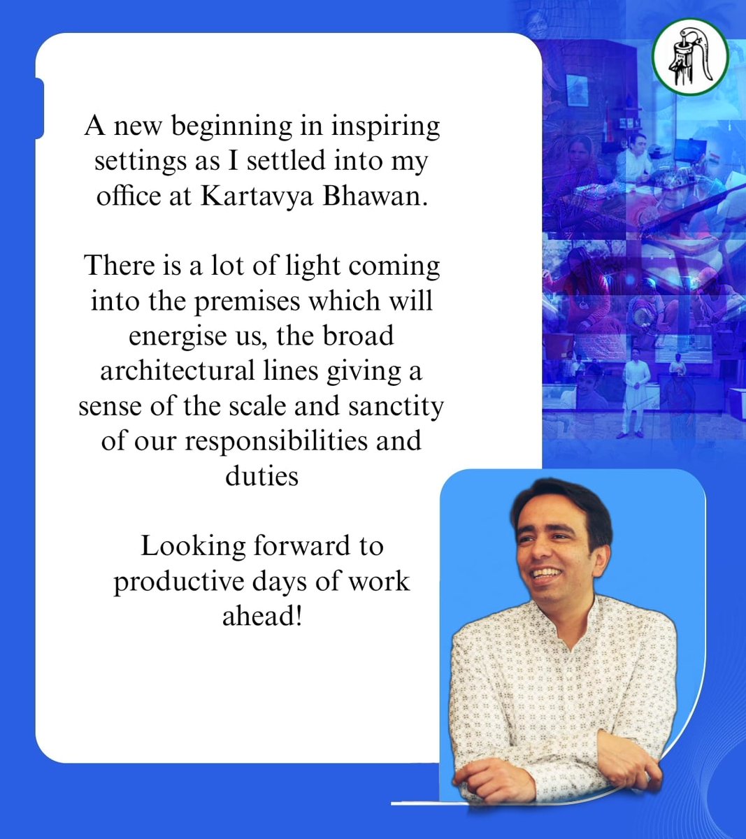 कर्तव्य भवन से शिक्षा और सशक्त युवा के निर्माण का संकल्प।

आज माननीय केंद्रीय मंत्री श्री <a href="/jayantrld/">Jayant Singh</a> जी ने कर्तव्य भवन स्थित अपने कार्यालय से नई शुरुआत की !

#KartavyaBhawan #PublicService