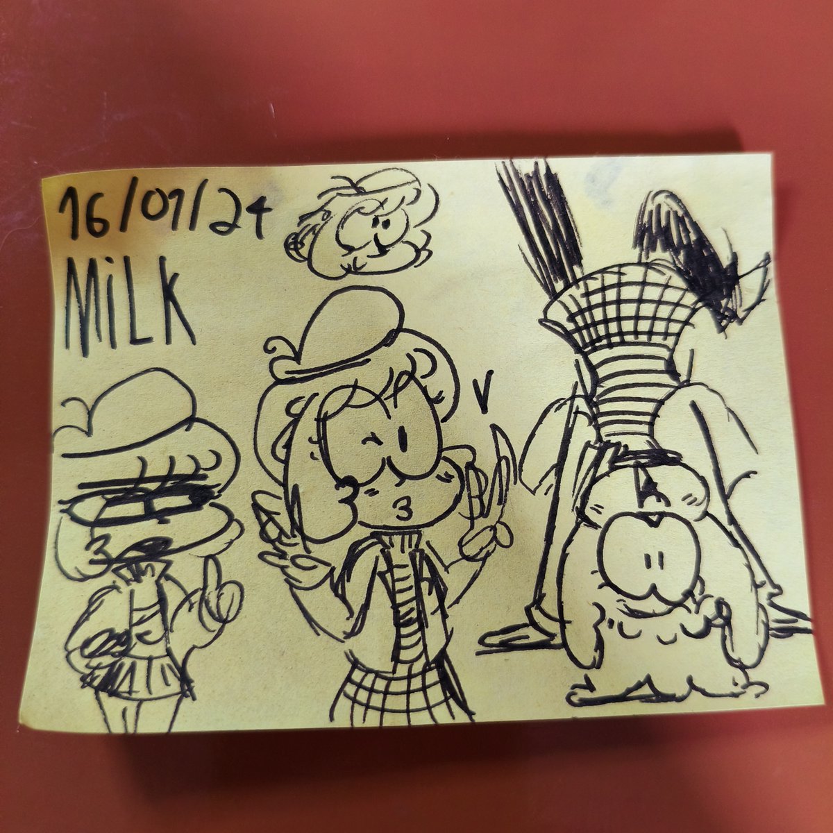 _Coffee_Ed_'s tweet photo. 🟨Rabisco 35

Às vezes eu fico intercalando entre fazer desenhos onde a Milk é mais serena e calma, e outras vezes ela fica duas vezes mais "silly" do que já é. https://t.co/EQtsxdjnQN