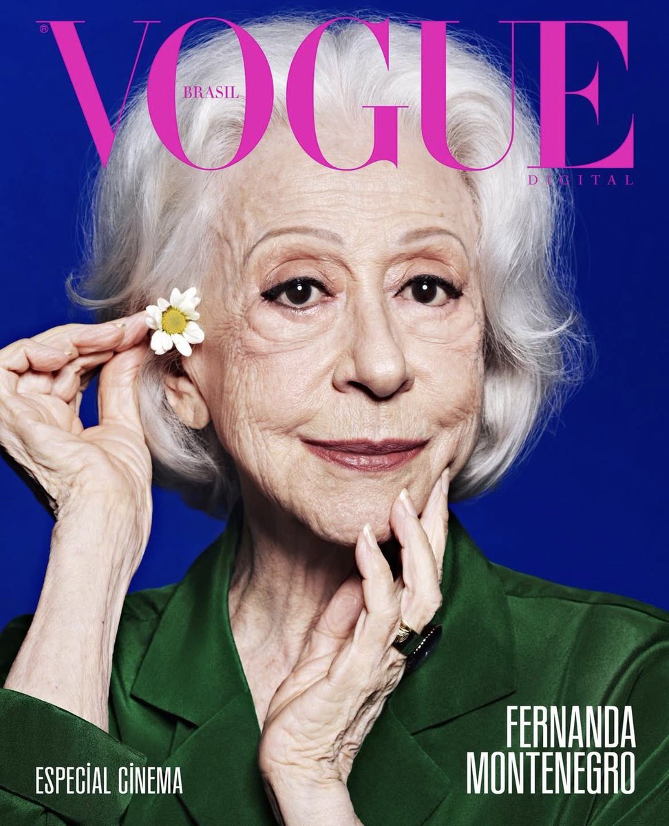 tracklist's tweet photo. DAMA DA DRAMATURGIA! Fernanda Montenegro é capa da Vogue Brasil. ✨ https://t.co/ssRfzK1ObE