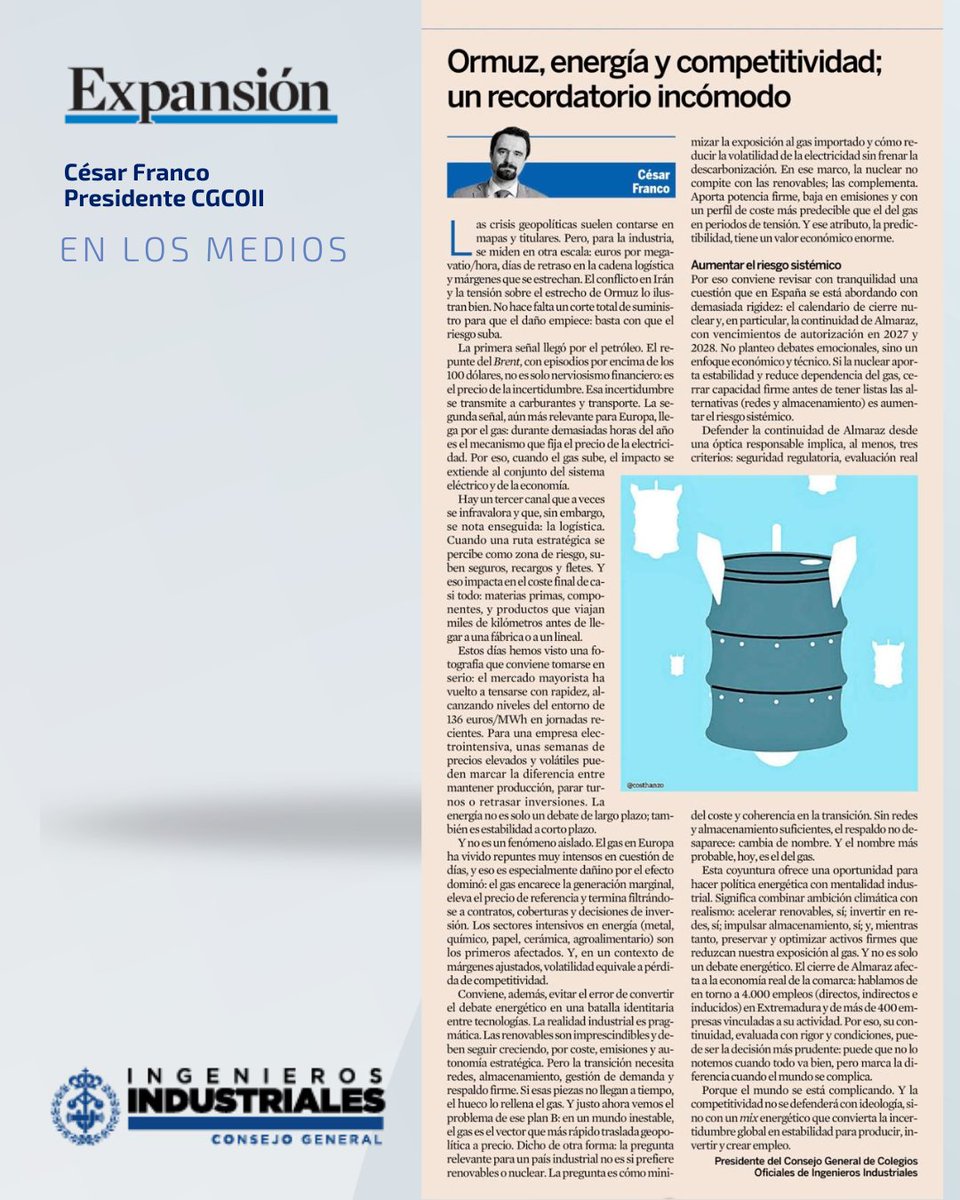 Consejo Ingenieros Industriales tweet media