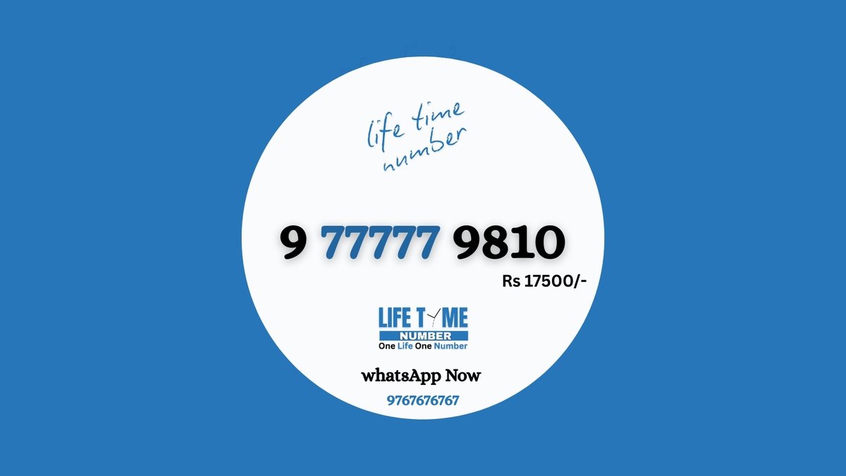lifetime_number's tweet image. Stand Out Instantly With A Signature Number.

 A VIP, Fancy, or Numerology mobile number helps you stand out, stay memorable, and create a strong professional identity.

🌐 lifetimenumber.com
📞 9767676767 | 9363636363

#VIPNumbers #FancyNumbers #PremiumNumbers