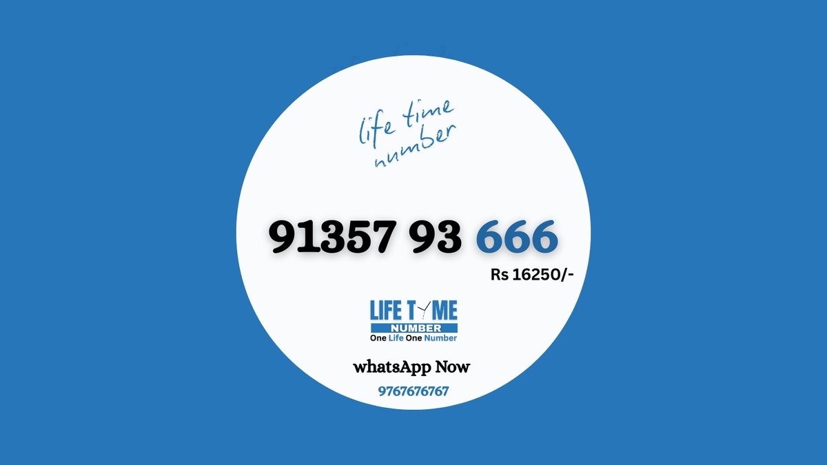 lifetime_number's tweet image. Stand Out Instantly With A Signature Number.

 A VIP, Fancy, or Numerology mobile number helps you stand out, stay memorable, and create a strong professional identity.

🌐 lifetimenumber.com
📞 9767676767 | 9363636363

#VIPNumbers #FancyNumbers #PremiumNumbers