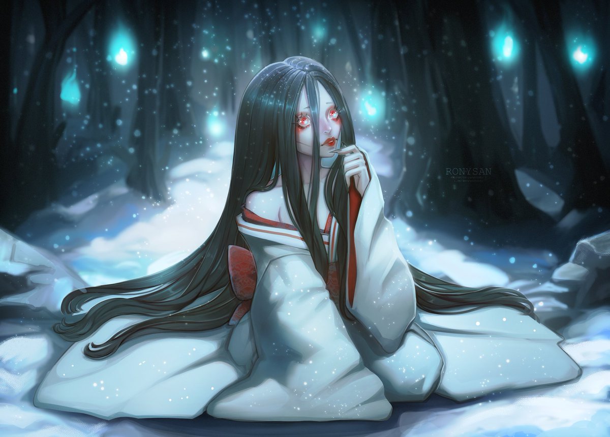 ronyasanchez's tweet photo. New art Yuki Onna (Japanese mythology)

#art #drawing https://t.co/ezvYZQ6r7v