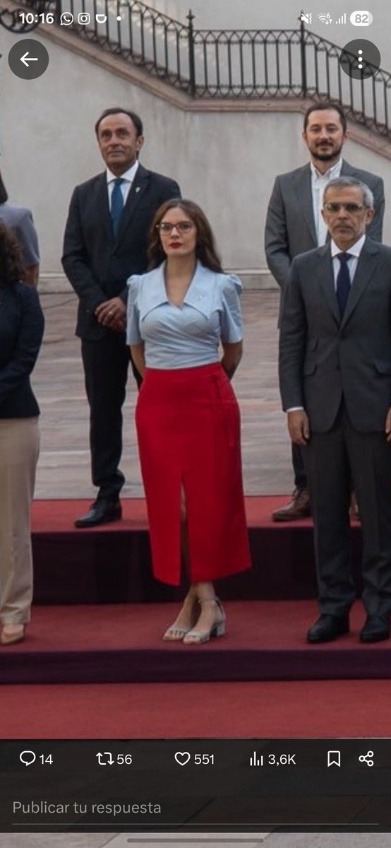 Colepato_Chile's tweet photo. Increíble lo de @camila_vallejo ❤️👑.

Clase, estilo y regietud en una Ministra de la Secretaría General de Gobierno.

Ninguna pelafustana cantante de pubs y con clara esquizofrenia podrá ni llegarle a los talones.

Eres reina Camila! 👑#CambioDeMando #GraciasCamilaVallejo https://t.co/MAJBC4pqDX