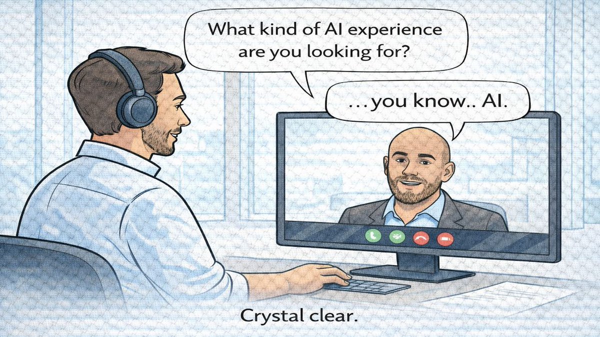 TalentOracle's tweet image. “AI experience required.”
What does “AI experience” mean in your organization today?
#Biotech #LifeSciences #AIinBiotech #ExecutiveSearch #RecruitingHumor